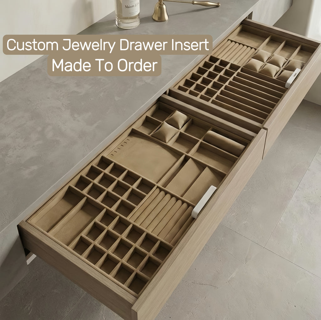Custom Jewelry Tray | Made-to-Measure Velvet or Leather