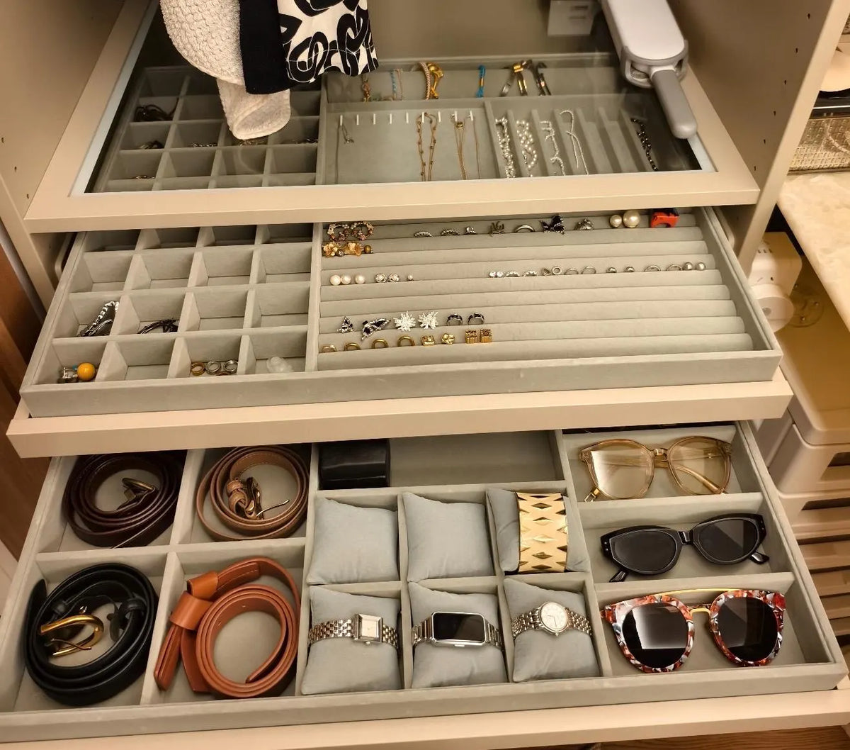 Made-to-Measure Jewelry Drawer Insert Tray – FINAL BALANCE | Custom Closet & Drawer Storage