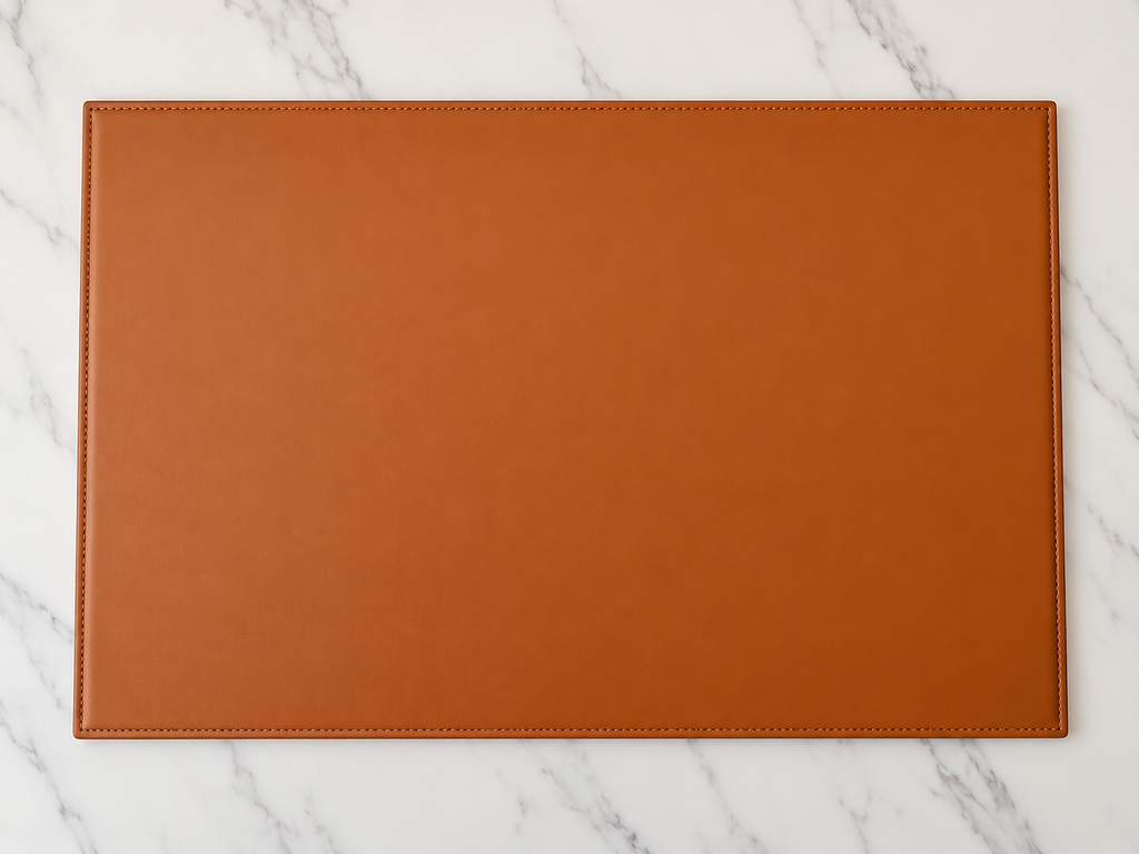 Custom Premium Faux Leather Shelf & Cabinet Liner – Made-to-Measure Stitched Panel For Drawer