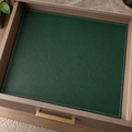 Custom Faux Leather Drawer Liner – Made-to-Measure Stitched Insert