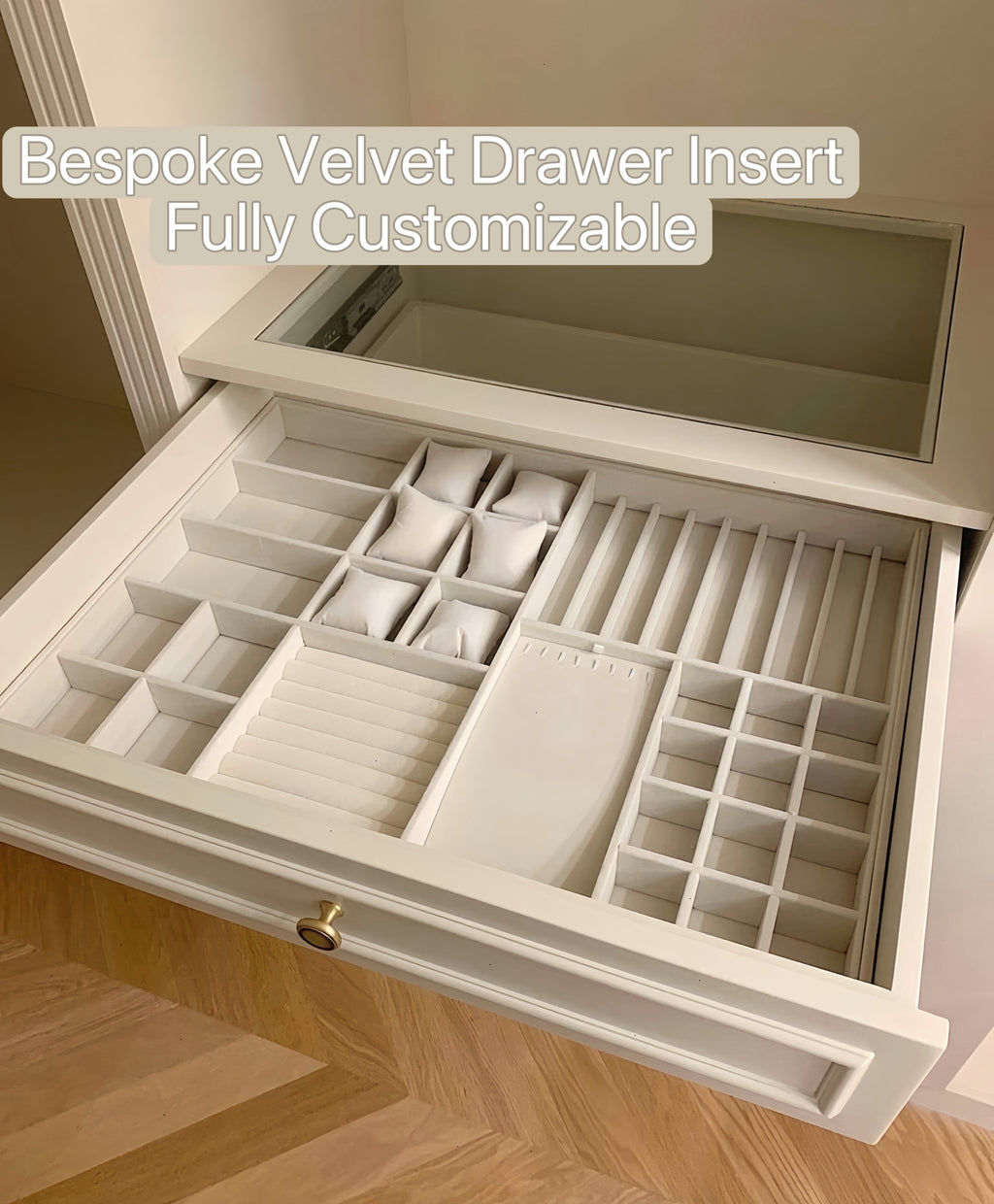 Custom Jewelry Tray | Made-to-Measure Velvet or Leather