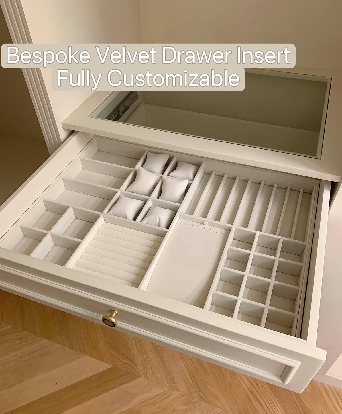 Custom Jewelry Tray | Made-to-Measure Velvet or Leather
