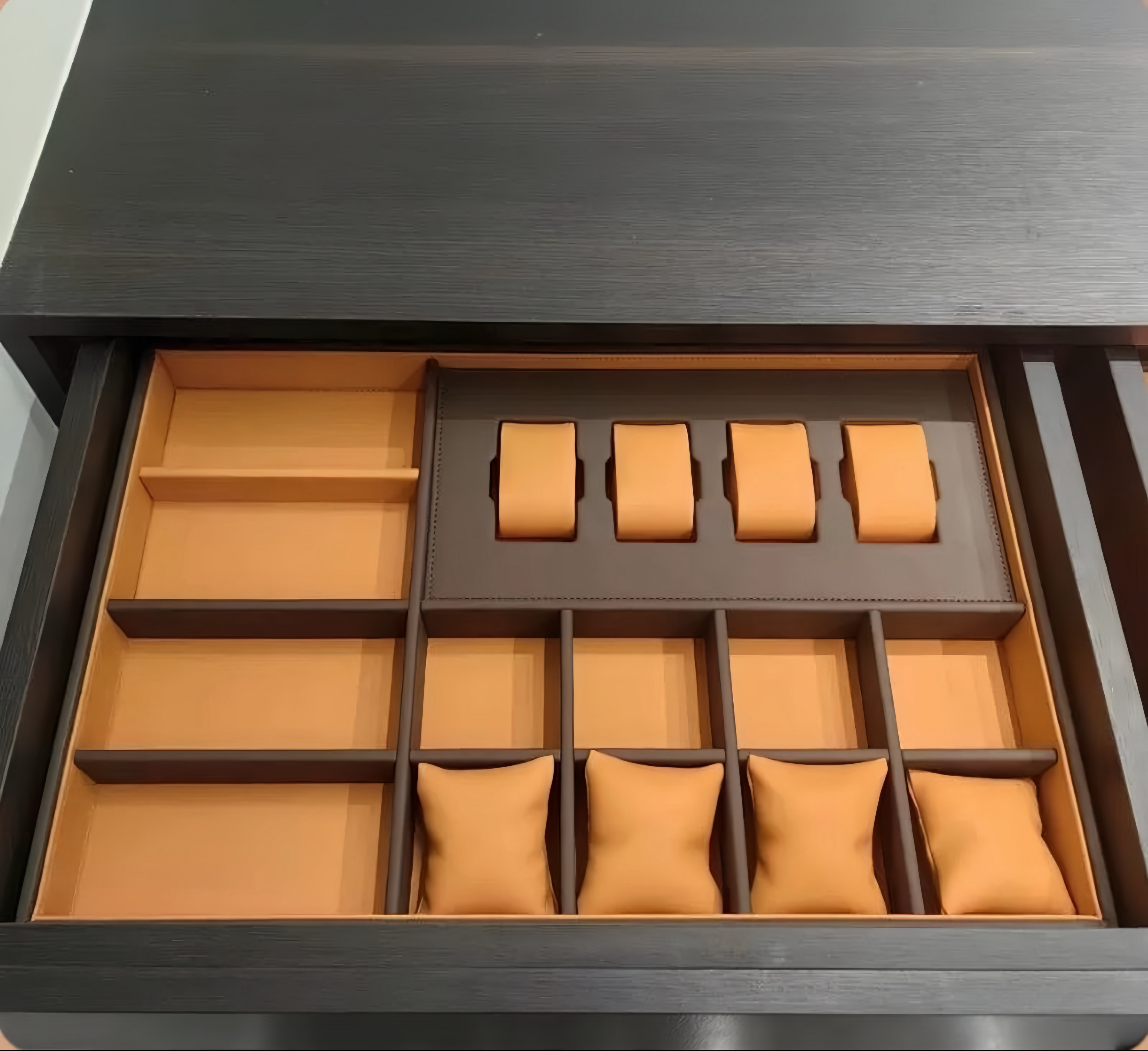 Custom Drawer Inserts | Made-to-Measure Leather or Velvet