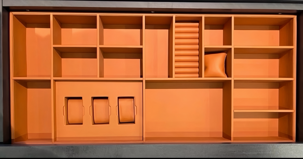 Custom Jewelry Drawer Insert | Velvet or Leather Organizer
