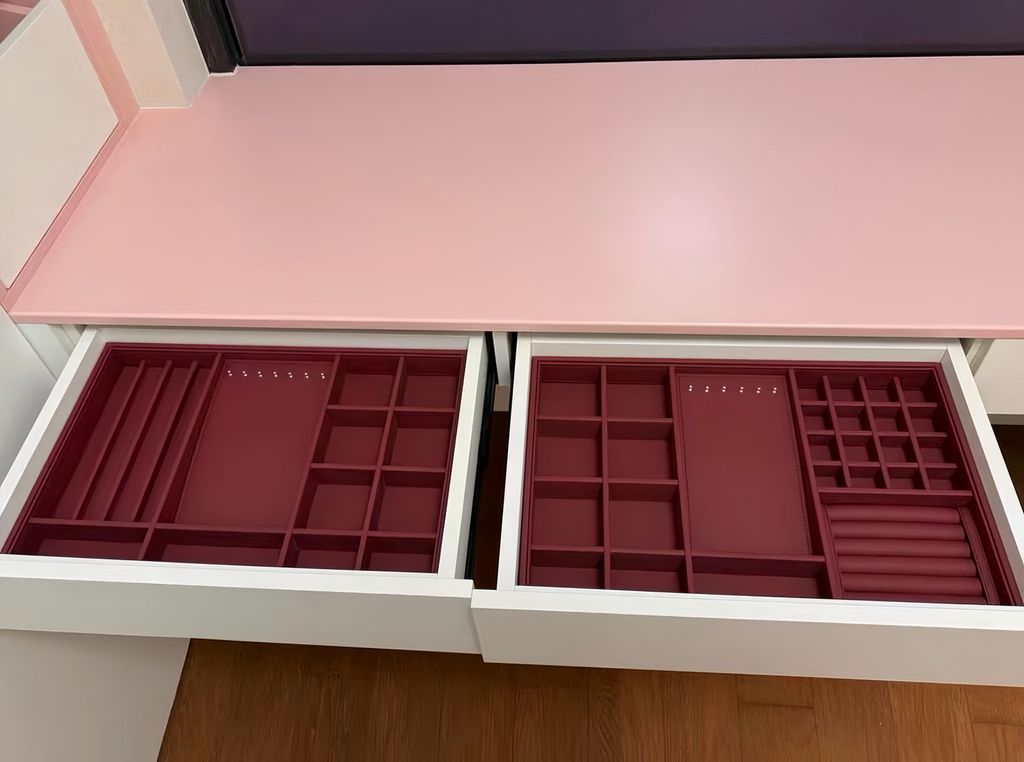 Custom Drawer Inserts | Made-to-Measure Leather or Velvet